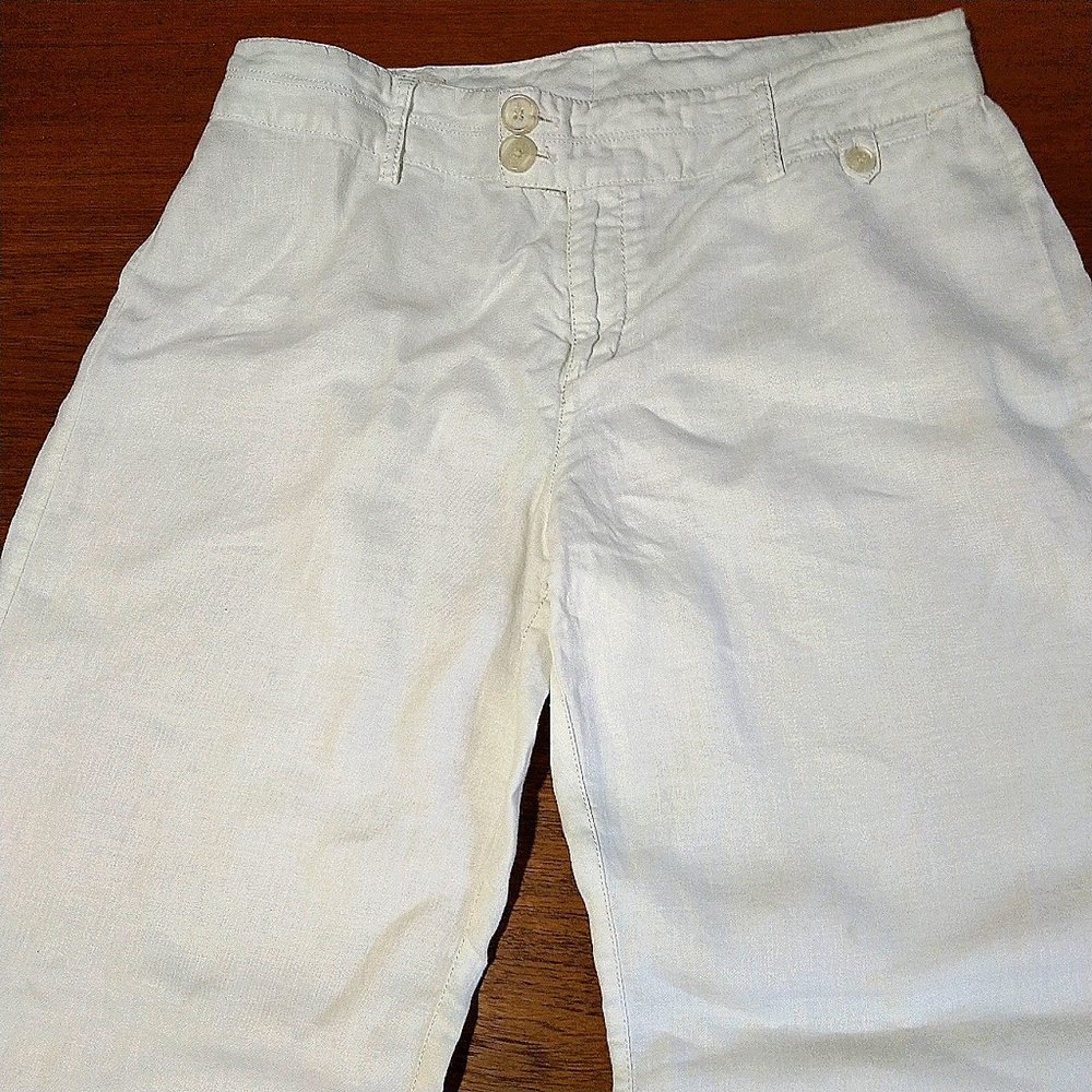 InWear Linen Straight-leg White Pants